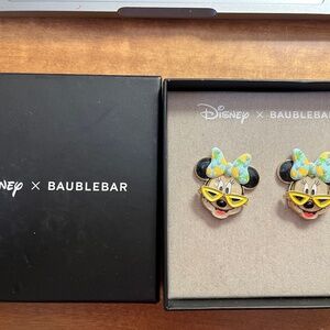 NEW Disney/Baublebar Minnie Mouse Earrings (pierced) never worn